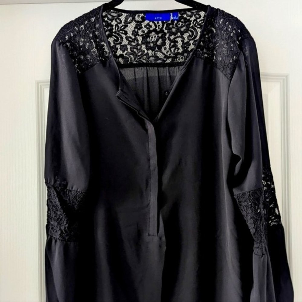 Women's APT 9 Long Sleeve Lace Top